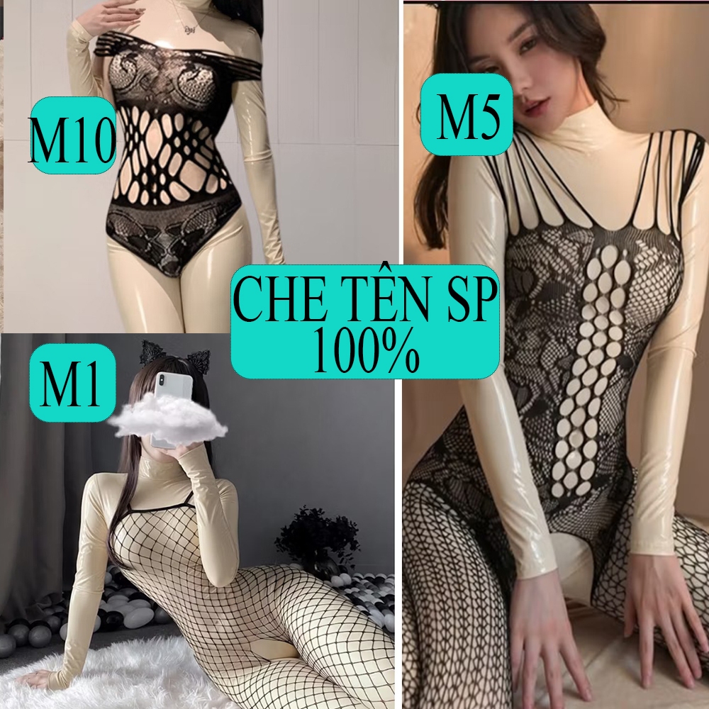 [ SIÊU PHẨM - 100%CHE TÊN SP] Set 3 Bodysuit lưới sexy - Đồ ngủ siêu sexy Body Stocking gợi cảm
