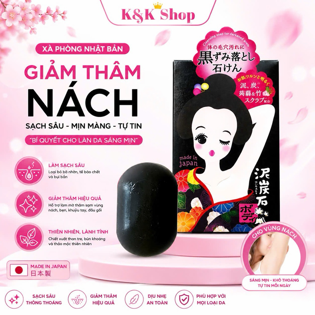 Xà phòng ngừa thâm nách, bẹng Pelican nhật bản chính hãng