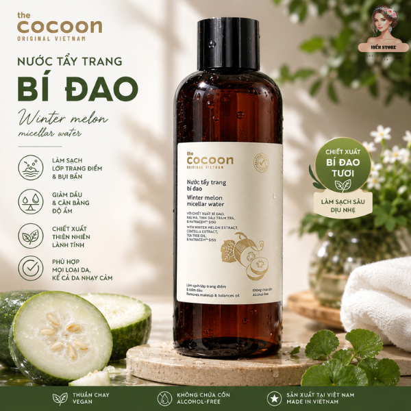 [DAILY] Nước Tẩy Trang Bí Đao Cocoon Làm Sạch & Giảm Dầu Hasaki Sản Phẩm Chính Hãng