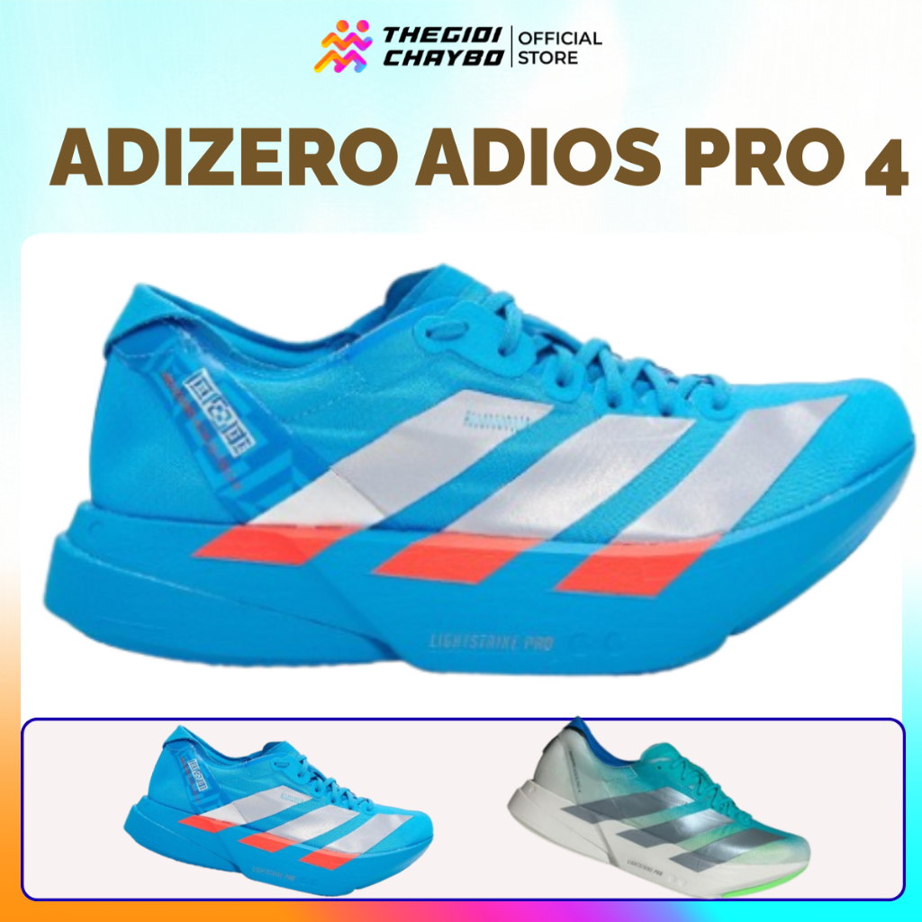 [Deal 15%] Giày Chạy Bộ Nam Adidas Adizero Adios Pro 4 Chính Hãng - Siêu Nhẹ Lightstrike Pro