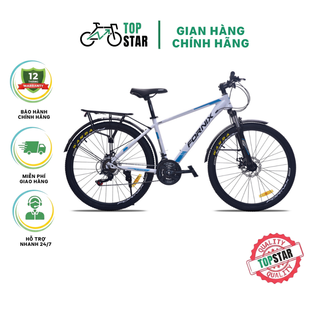 Xe Đạp Địa Hình MTB Fornix FM24 - Vòng bánh 24" - Bảo Hành 12 Tháng
