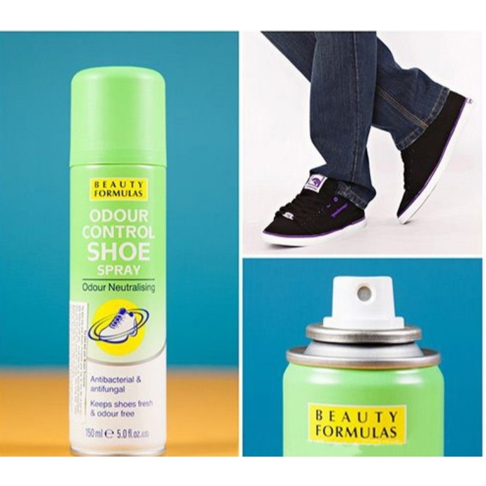[Chính hãng]-Xịt khử mùi giày Beauty Formulas Odour Control Shoe 150ml