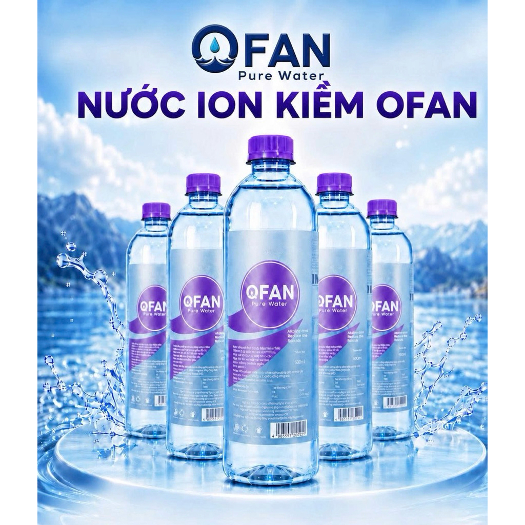 Lốc 6 chai nước ION kiềm OFAN 500ml-OF6L50