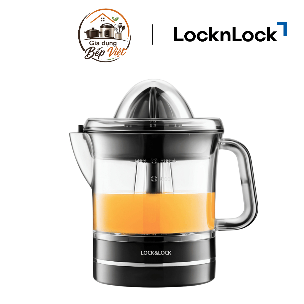 Máy vắt cam 0,7L LocknLock EJJ236BLK - Màu đen_Hàng Chính Hãng