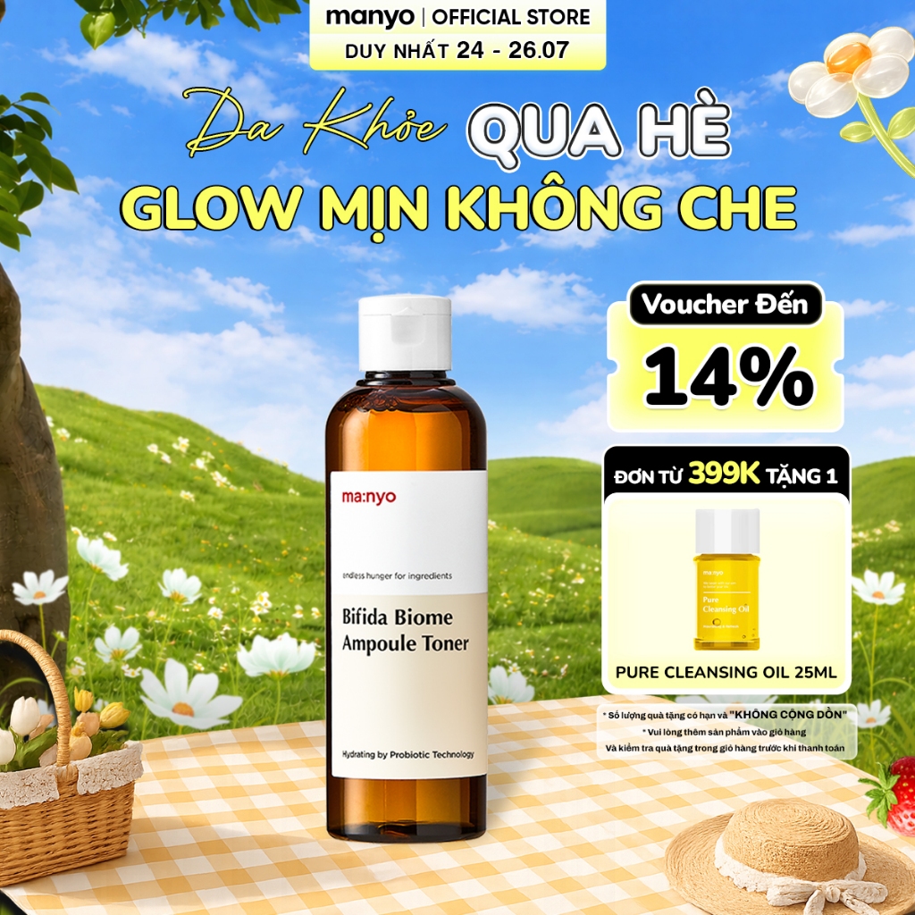 [Best-Selling] Nước hoa hồng cấp ẩm cân bằng da manyo Bifida Biome Ampoule Toner 210ml/400ml