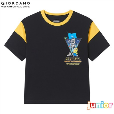 GIORDANO Áo Thun Trẻ Em Cổ Tròn In Hình Minions & Monsters Sorona Tee 3086317-09