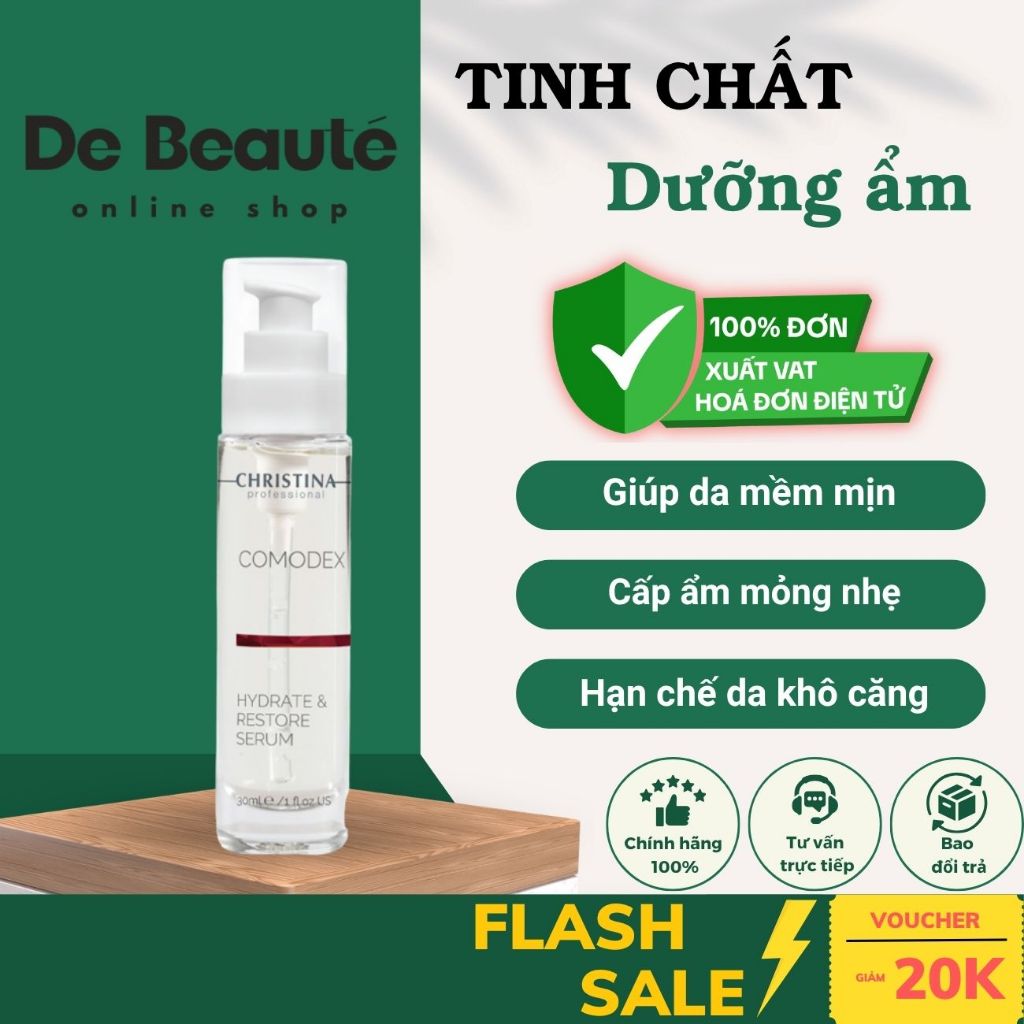 [HÀNG CÔNG TY] Serum Dưỡng Ẩm Dành Cho Da Dầu Mụn Christina Comodex Hydrate & Restore Serum