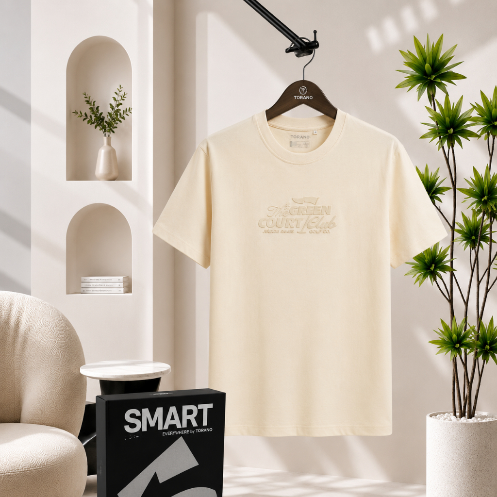 Áo Thun Nam SMART PINES T-SHIRT TORANO Họa Tiết Thời Trang, Form Slim Fit, Mềm Mại, Thoáng Khí HSTS8