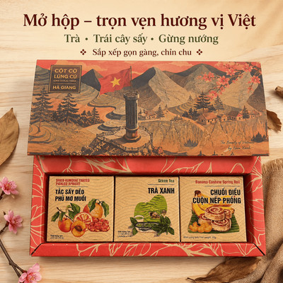 Quà Tặng Nông Sản Viêt Nam, Nguyên Liệu Chọn Lọc, Không Chất Bảo Quản, Kèm Túi Giấy Sang Trọng