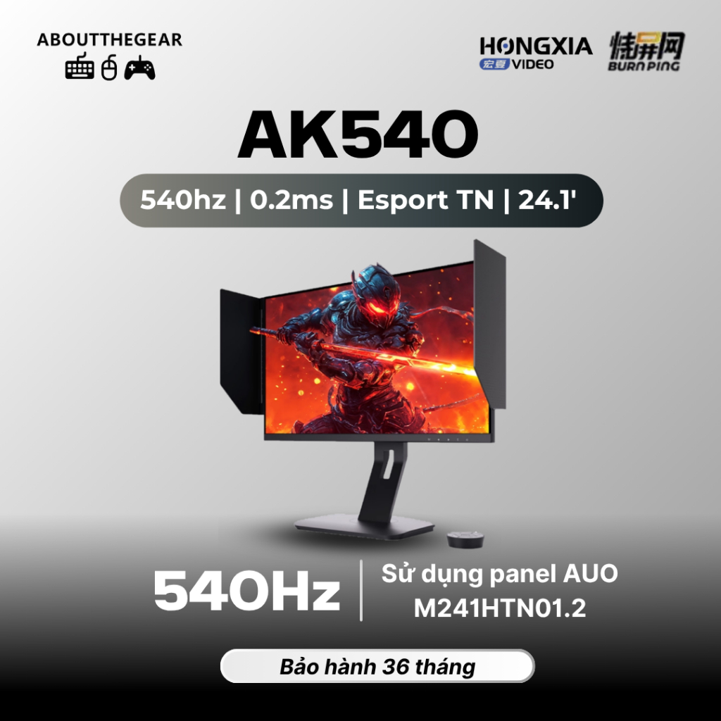 Màn hình Gaming Hongxia 280hz/310hz/430hz/540hz chuyên game FPS (NEWSEAL-BH 36 THÁNG), grade A+
