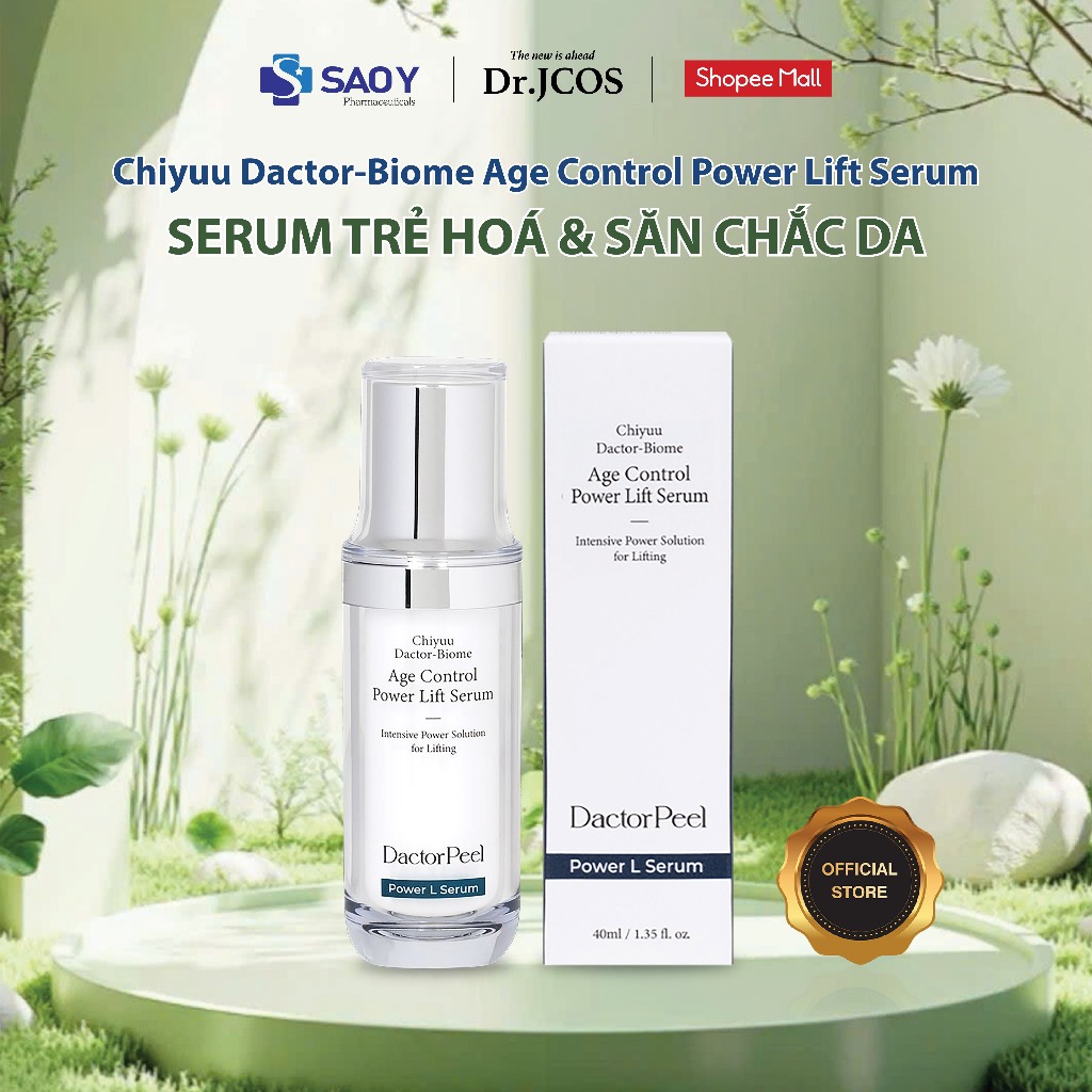 Serum trẻ hoá & săn chắc da - Chiyuu Dactor Biome Age Control Power Lift Serum - 40ml