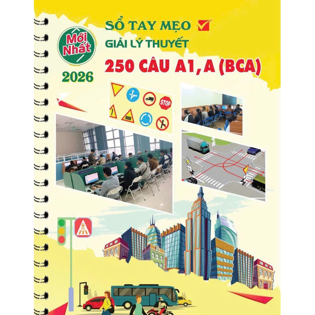 sổ mẹo 250câu hạng A1-A mới 2026