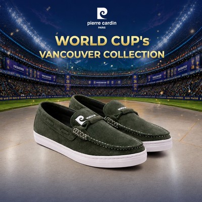 [Vancouver Collection] Giày lười nam Pierre Cardin Pháp chất liệu da lộn cao cấp, đế cao su siêu nhẹ - mã 917