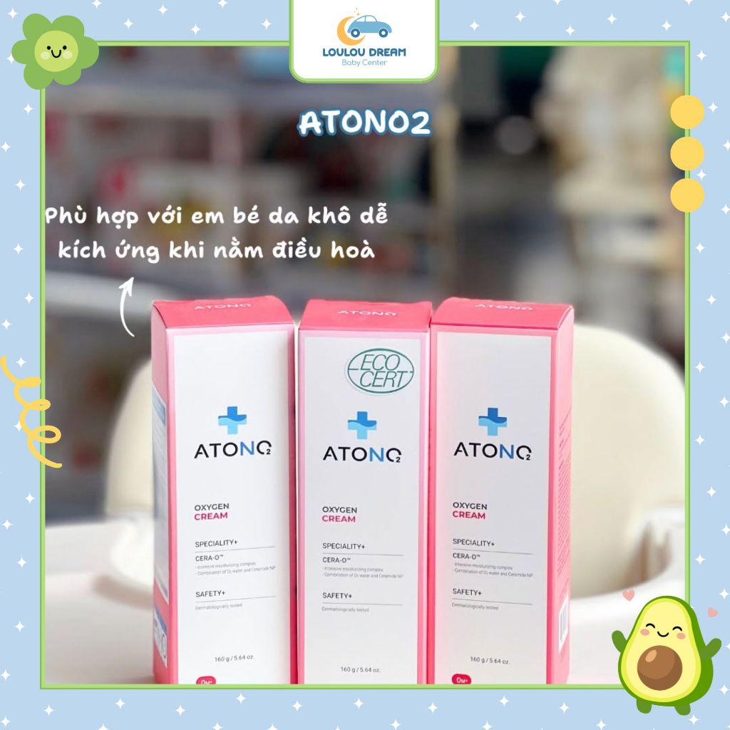 Kem dưỡng ẩm Atono2 Cream tuýp đỏ Atono siêu lành tính, an toàn cho bé từ sơ sinh
