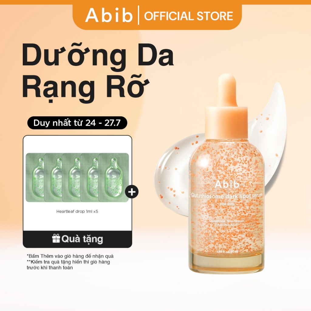Tinh chất dưỡng sáng da, mờ thâm Abib Glutathiosome dark spot serum Vita drop 50ml