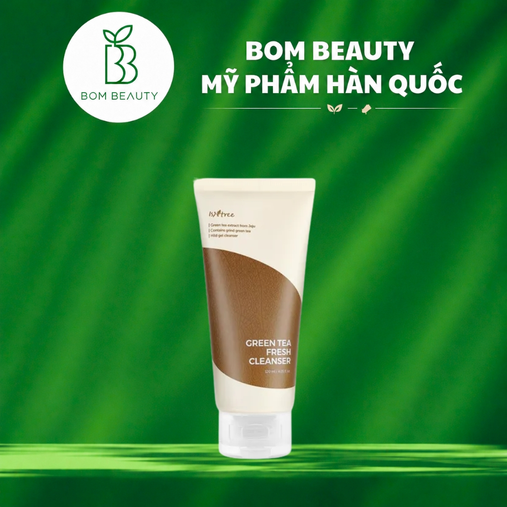 Sữa rửa mặt trà xanh  Isntree Green Tea Fresh Cleanser 120ml
