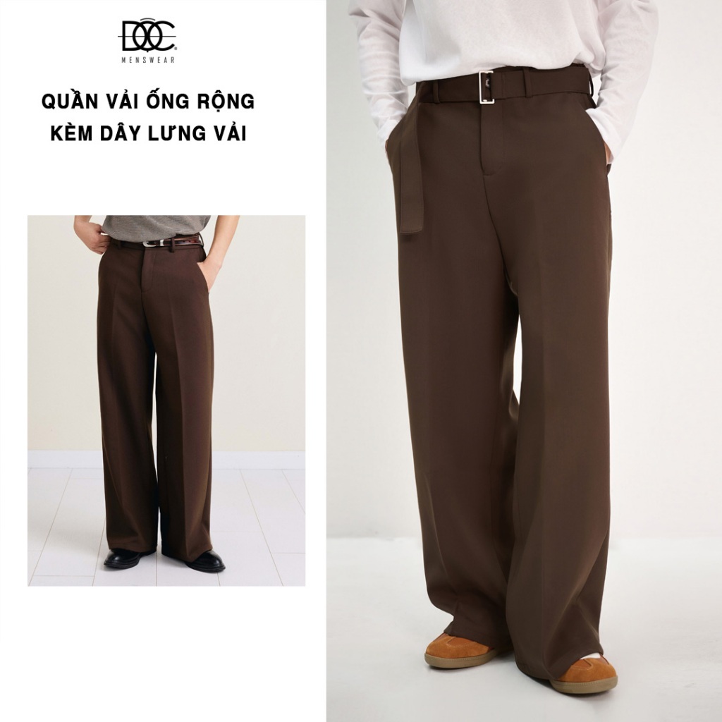 QUẦN VẢI ỐNG RỘNG ĐỘC MENSWEAR - QV205
