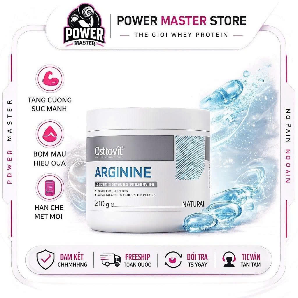 OstroVit Arginine 210g Hỗ Trợ Bổ Sung L-Arginine Hằng Ngày