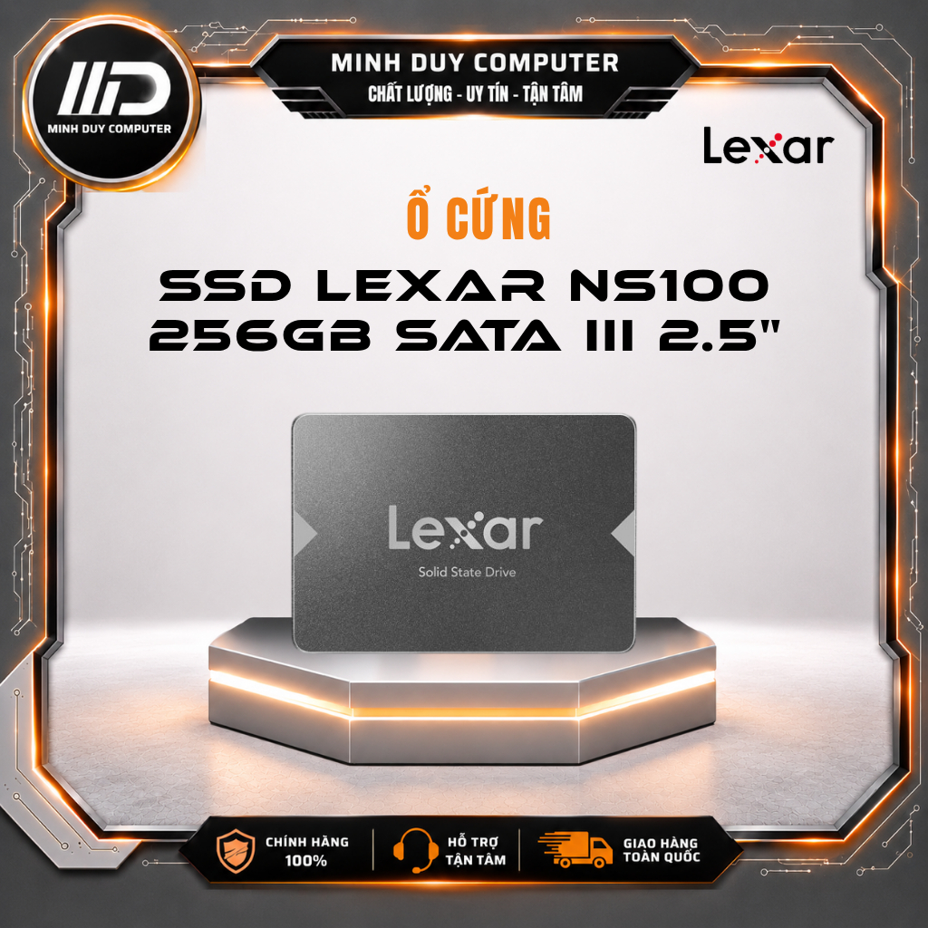 SSD LEXAR NS100 256GB SATA III 2.5" - HÀNG CHÍNH HÃNG BẢO HÀNH 3 NĂM