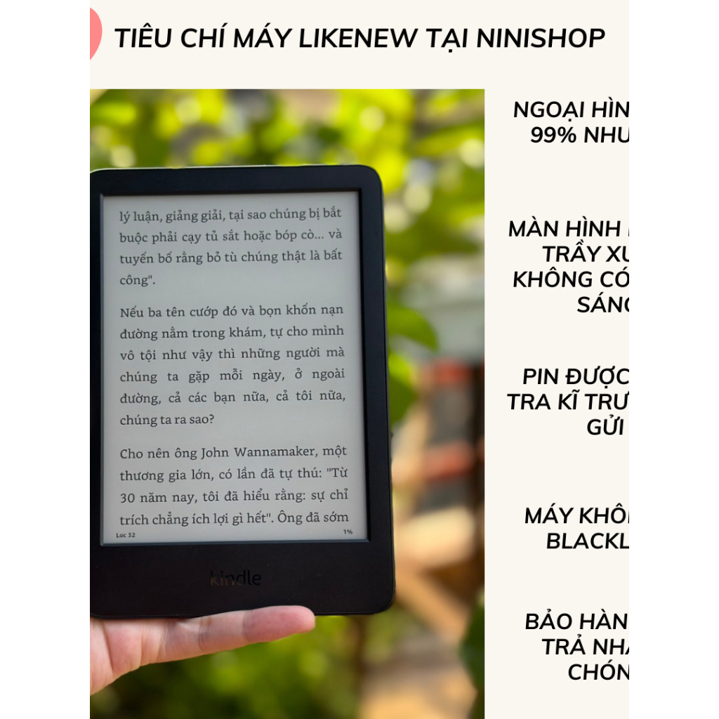 Máy Đọc Sách Kindle Paperwhite 4 Giá Rẻ, Kindle Paperwhite 4 Likenew Bản 8gb Và 32gb B/H 6Th Tặng Kè
