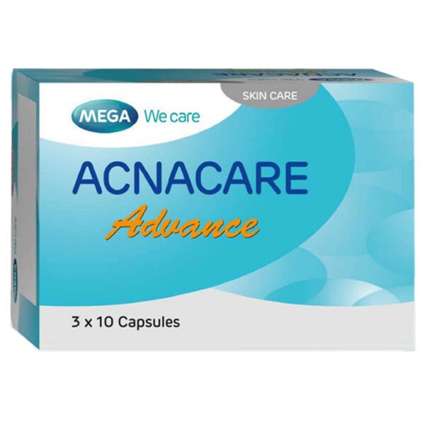 ACNACARE Advance Viên Uống Hỗ Trợ Giảm Mụn, Dầu Nhờn, Chống Lão Hóa Da (MEGA WE CARE) Hộp 30 Viên