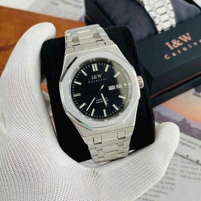 Đồng hồ nam chính hãng I&W Carnival 55793G-T3 kính sapphire,chống nước 50m,Bh 24 tháng,máy cơ Automatic,dây thép 316L