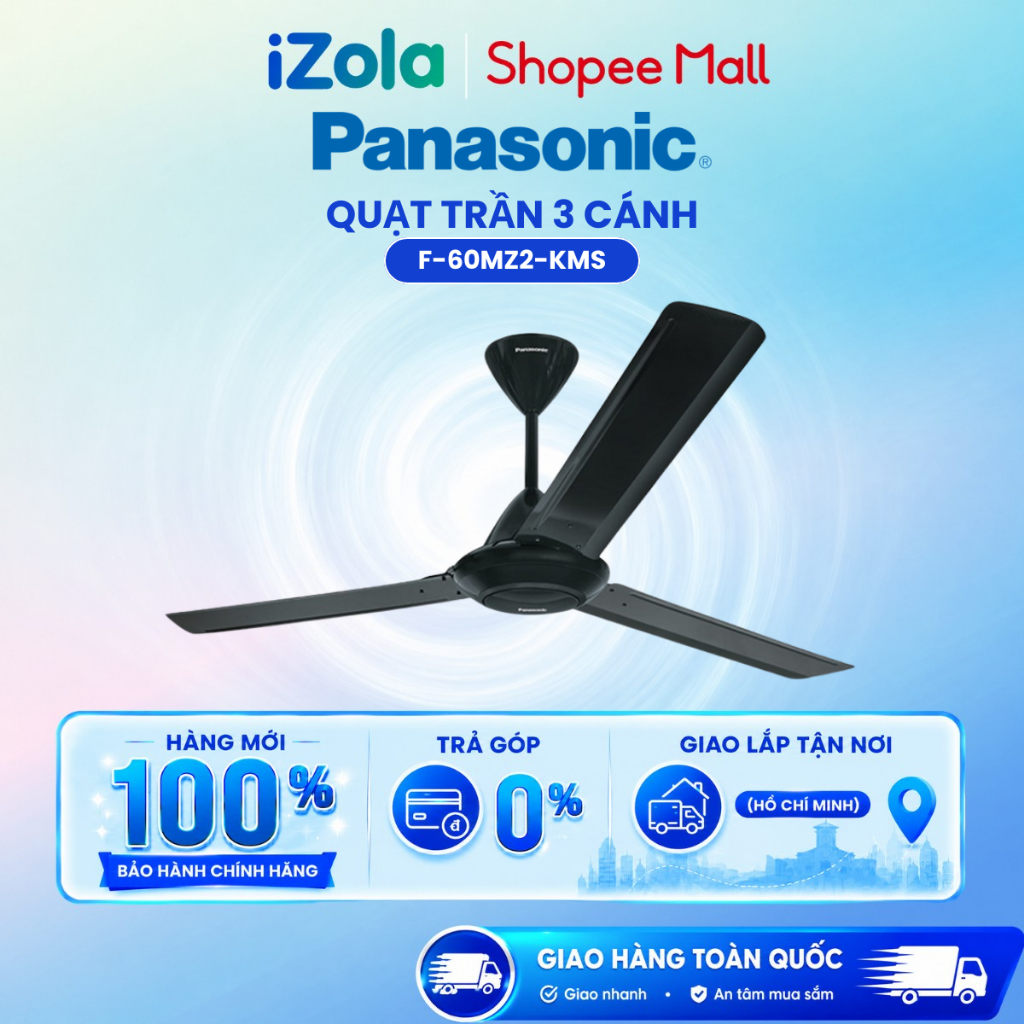 F-60MZ2-KMS - Quạt trần Panasonic 3 cánh F-60MZ2-KMS 66W - Hàng chính hãng