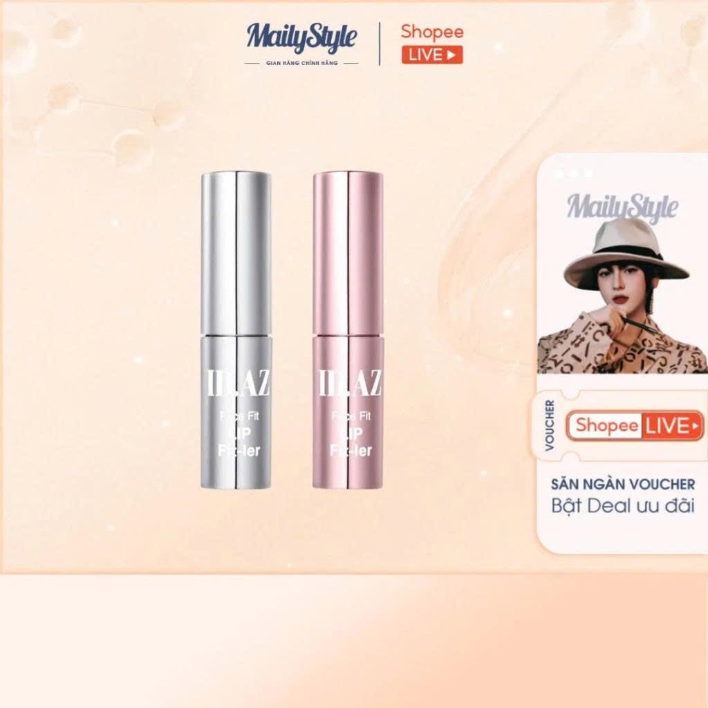 V795_ Combo (01 Thỏi có màu ) M35 Son dưỡng ID PLACOSMETICS Face Fit Lip Fit-ler + (02 hộp) Q20 GPC 