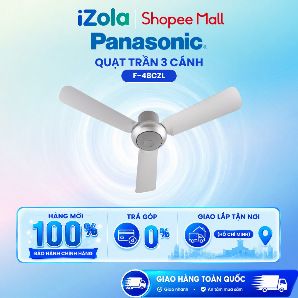 F-48CZL - Quạt trần Panasonic 3 cánh F-48CZL 55W - Hàng chính hãng