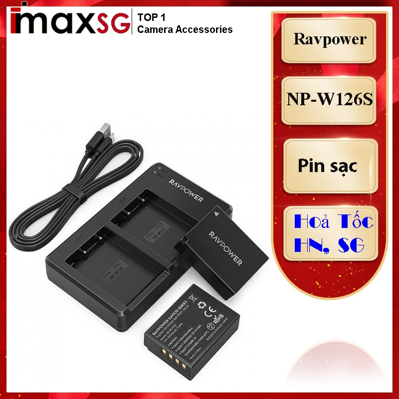 PIN SẠC MÁY ẢNH FUJIFILM NP-W126S RAVPOWER
