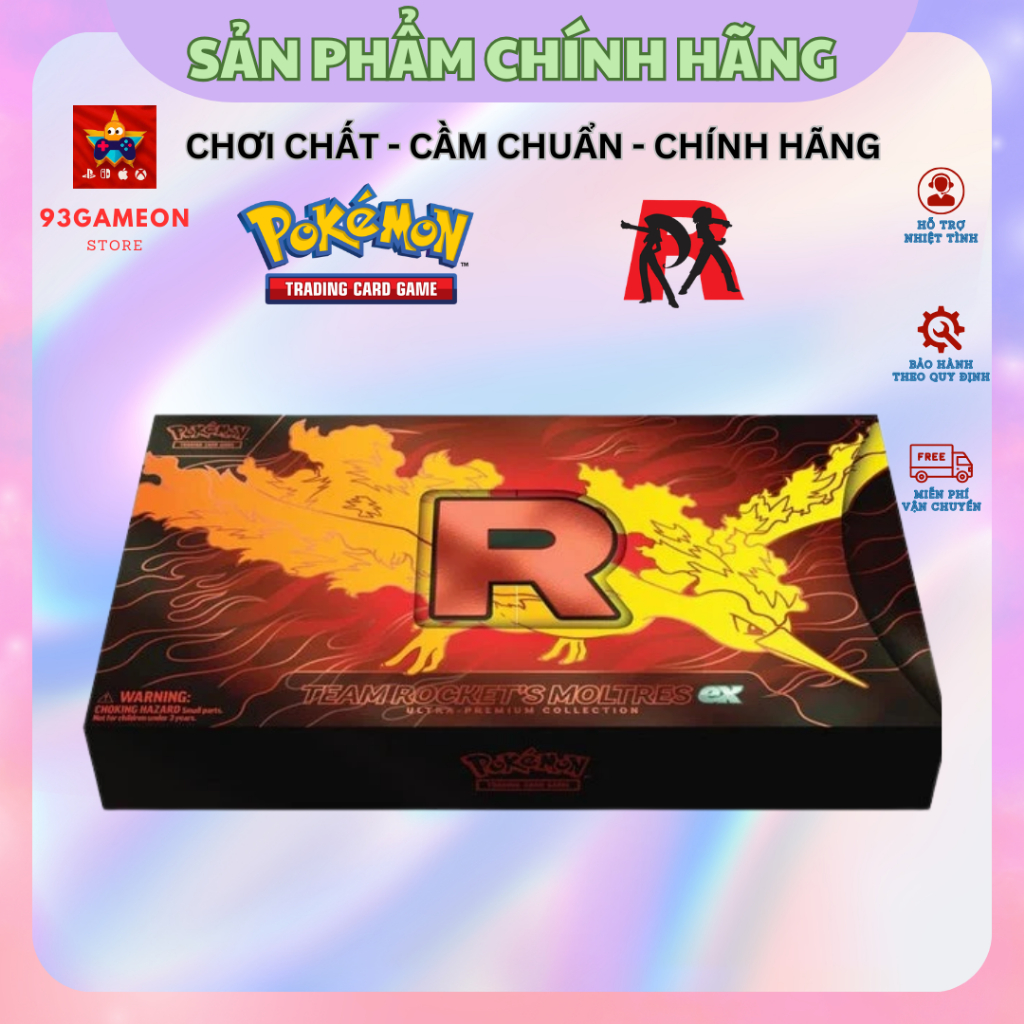 [CHÍNH HÃNG] Pokemon TCG: Team Rocket’s Moltres ex Ultra-Premium Collection