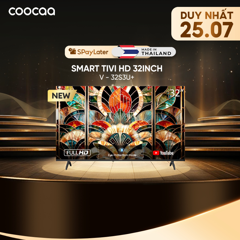 Smart Tivi HD Coocaa 32 Inch Wifi - Model 32S3U+