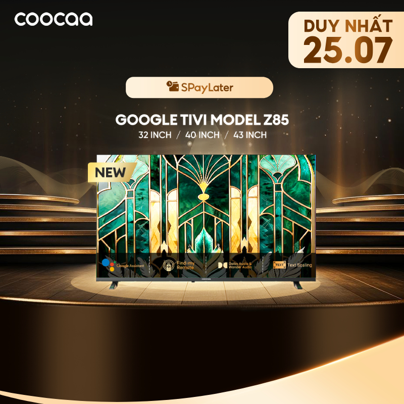 [Miễn phí lắp đặt HN-HCM] [ 32Z85 / 40Z85 / 43Z85 ] Google Tivi CooCaa Model Z85 | Smart TV | 32-40-