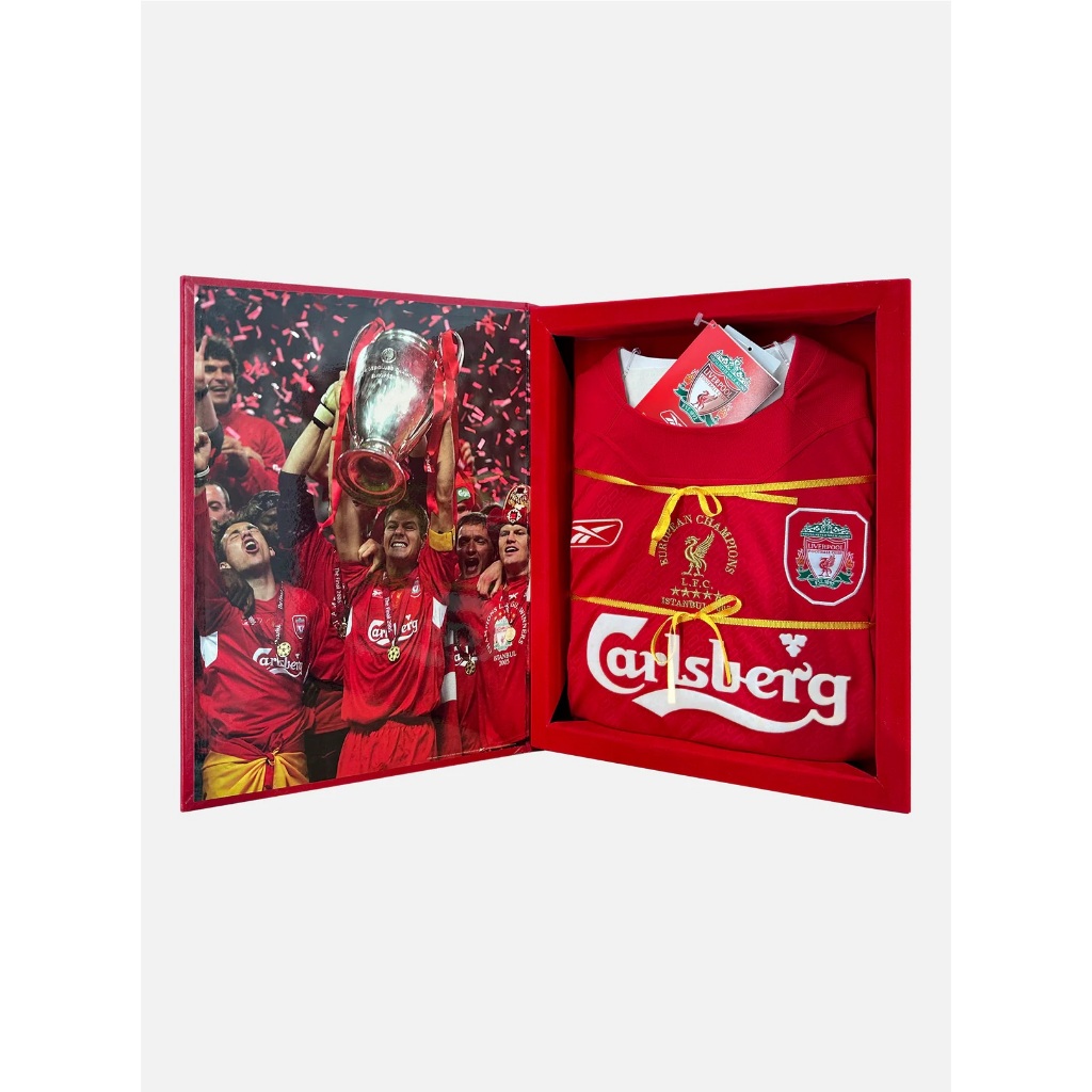 Chính hãng áo đấu bóng đá Box Liverpool Champion League Winner 2005 home shirt limited Reebok BNWT 2