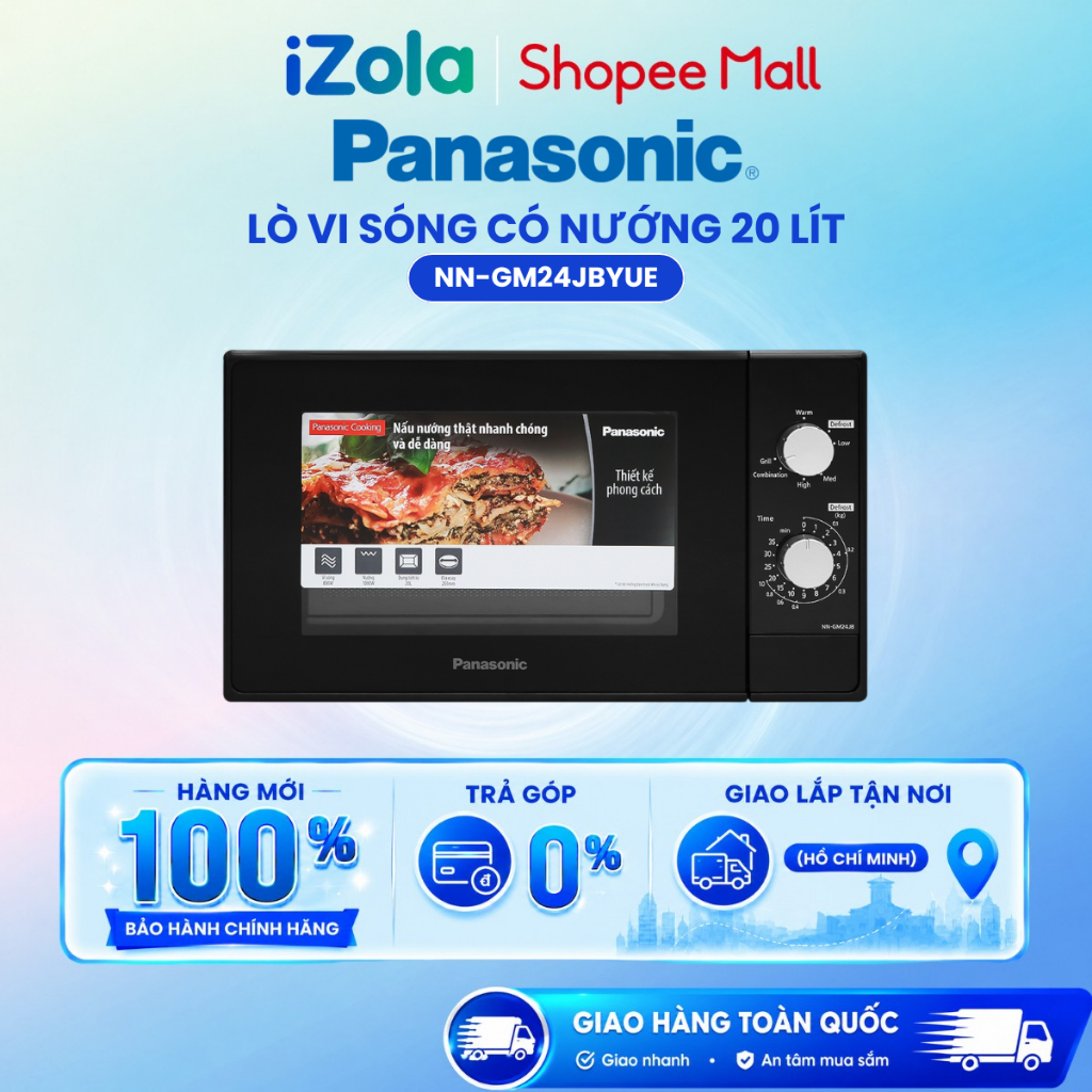 NN-GM24JBYUE - Lò vi sóng có nướng Panasonic NN-GM24JBYUE 20 lít - Hàng chính hãng
