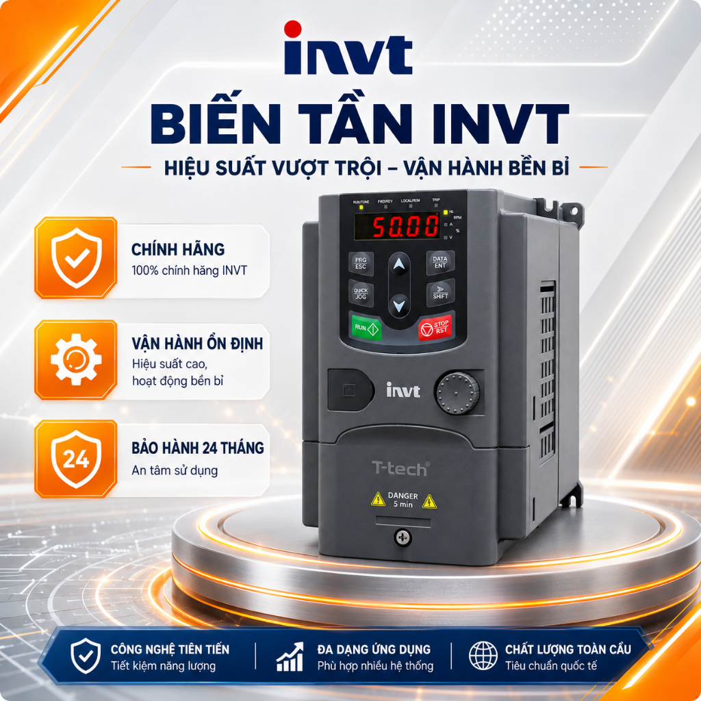 Biến tần đa năng GD200A,Hàng chính hãng,Bảo hành 24 tháng, lỗi 1 đổi 1