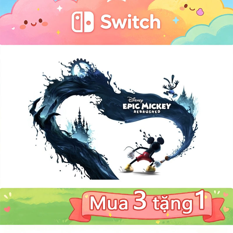 Disney Epic Mickey: Rebrushed Nintendo Switch Game （Mua 3 Tặng 1)