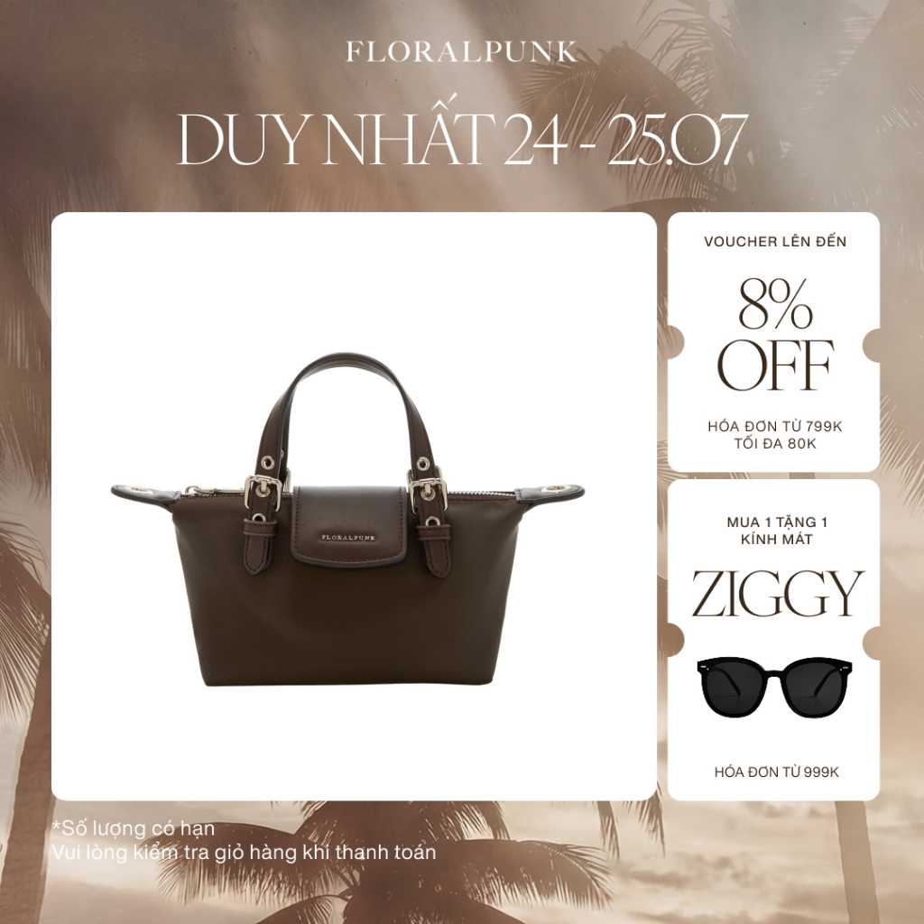 Túi Xách Floralpunk City Shopper Mini - Brown