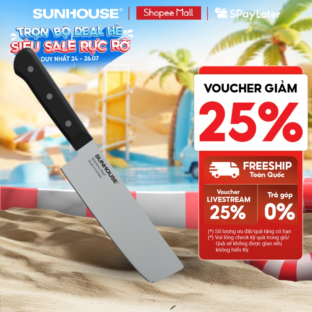 Dao Thái SUNHOUSE KS-KN165SS Dài 29.2 cm