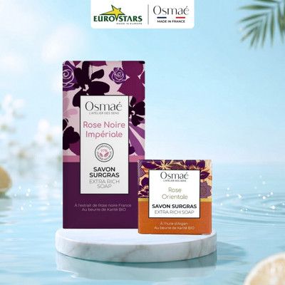 Xà Phòng Thuần Chay Hương Nước Hoa Osmaé Nhập Khẩu Chính Hãng Pháp 100gr/20gr - Dưỡng Ẩm Mịn Da, Lưu Hương Quyến Rũ