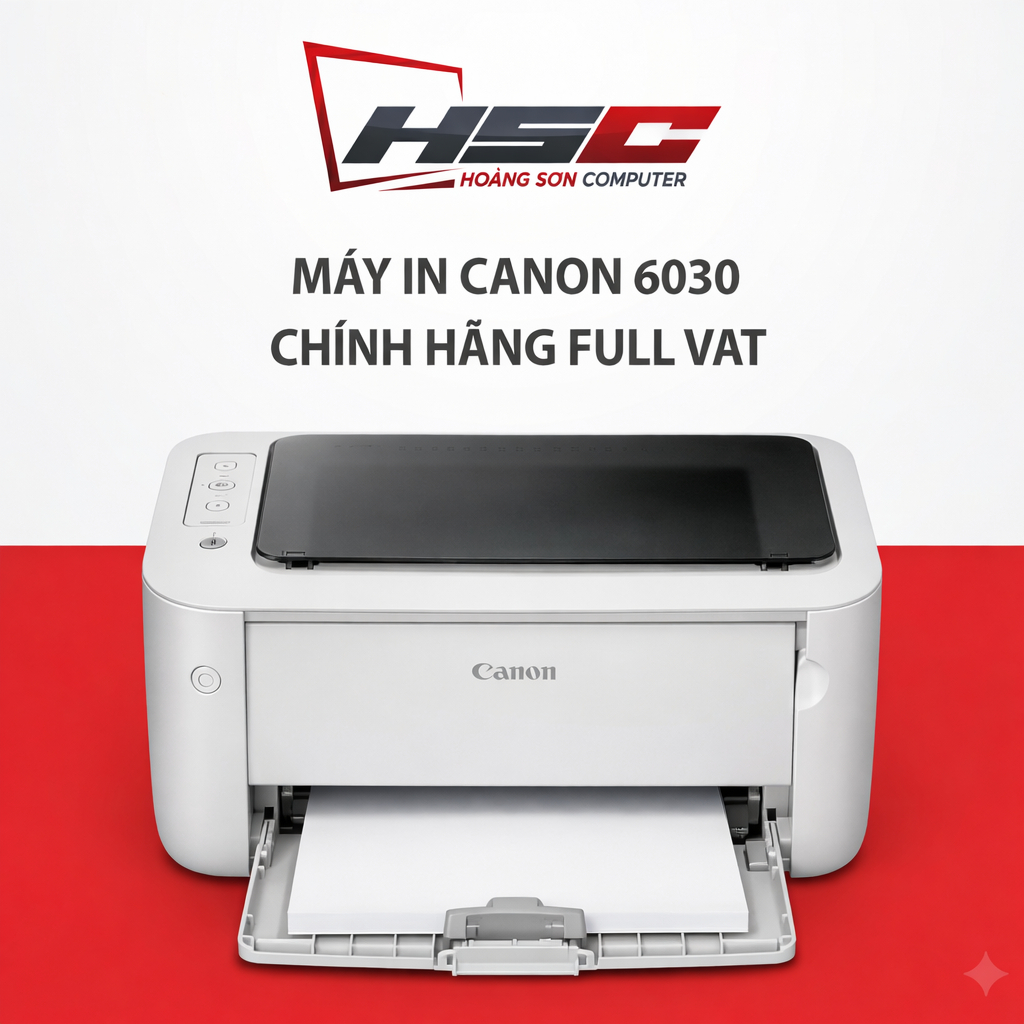 Máy in Laser đen trắng Canon LBP 6030 - Hàng NEW - Đã bao gồm hộp mực chính hãng - HÀNG CHÍNH HÃNG L