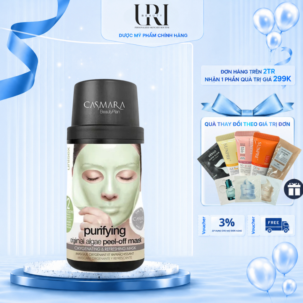 [CôngTy] CASMARA Purifying Original Algae Peel-Off Mask – Mặt Nạ Peel-Off Thanh Lọc Da 50ml