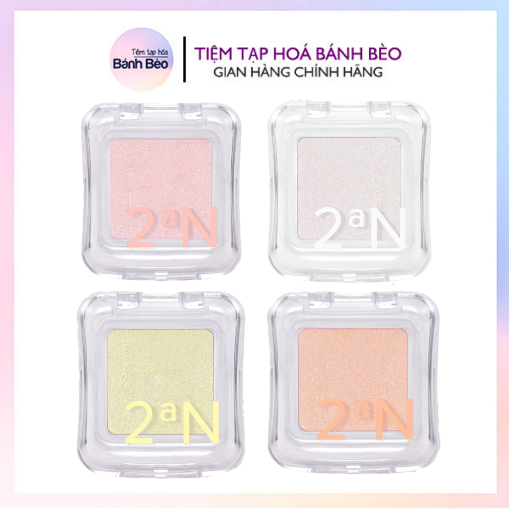Phấn Bắt Sáng Tạo Hiệu Ứng Căng Bóng 2aN Pure Glass Highlighter Bám Tệp Da Tự Nhiên Hàn Quốc