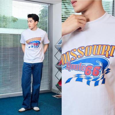[New] Áo thun Nam Ben & Tod R1210 BF066 cotton hoạ tiết in form Regular