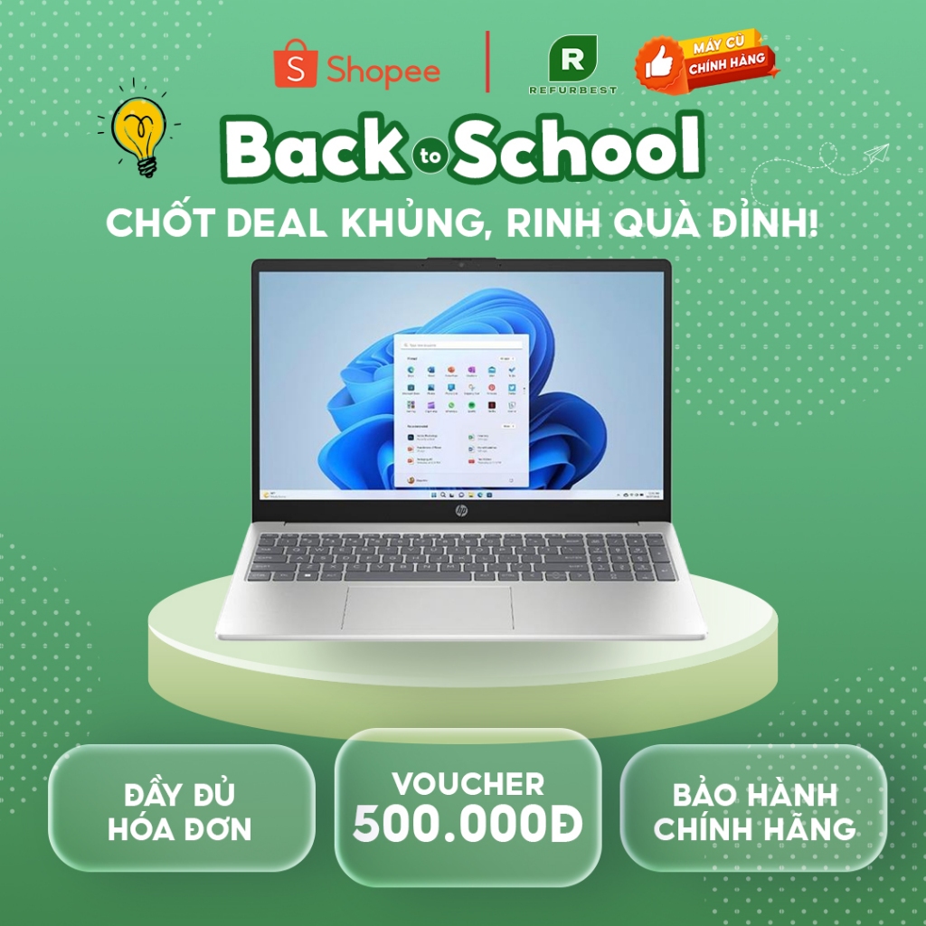 [Máy cũ] - [Trả bảo hành] HP 15 fd0235TU Core 5 120U/16GB/512GB/15.6"F/Win11/(9Q970PA_120U)/Bạc