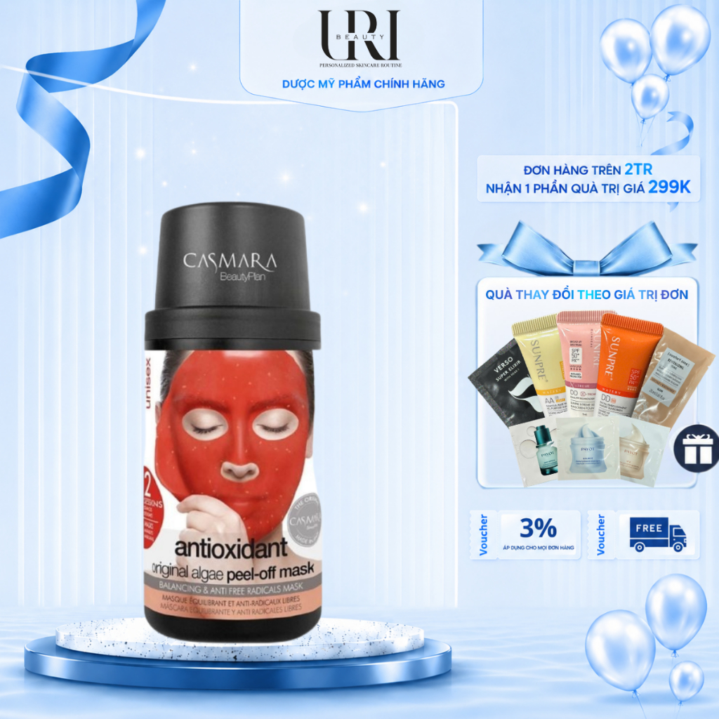 [CôngTy] CASMARA Antioxydant Algae Peel-Off Mask – Mặt Nạ Peel-Off Chống Oxy Hóa 50ml