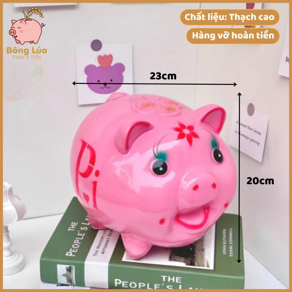 Heo/lợn đất tiết kiệm Sz TO( kèm video ảnh thật)
