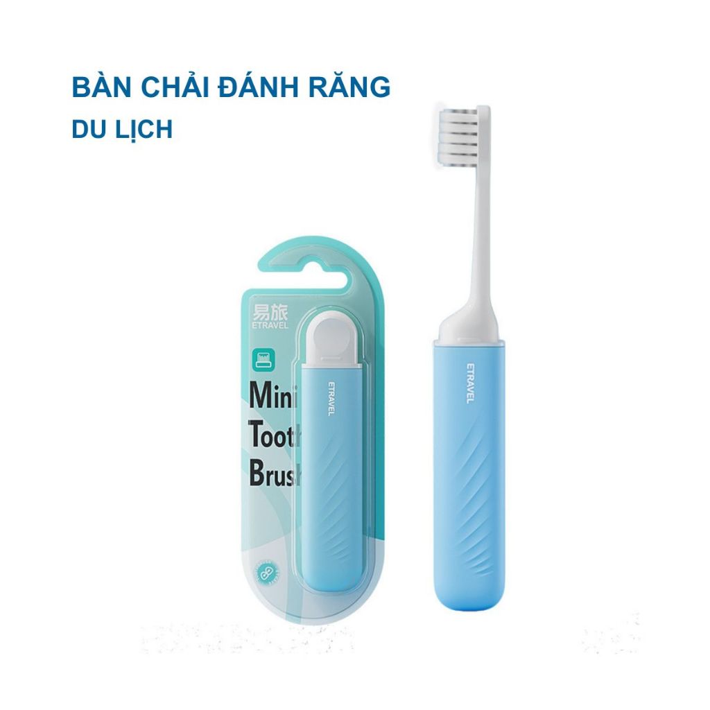 Bàn Chải Đánh Răng ETravel Du Lịch Gấp Gọn Lông Mềm