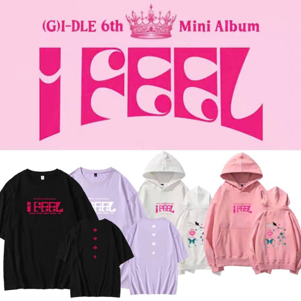 Áo thun + hoodie (G)I-DLE (G-IDLE) - I Feel (Queencard)