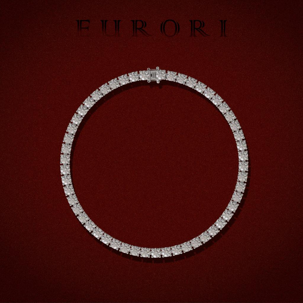 EURORI-Lắc tay Eurori TENNIS full đá size từ 3ly,4ly,5ly hot trend hiphop dành cho nam nữ.